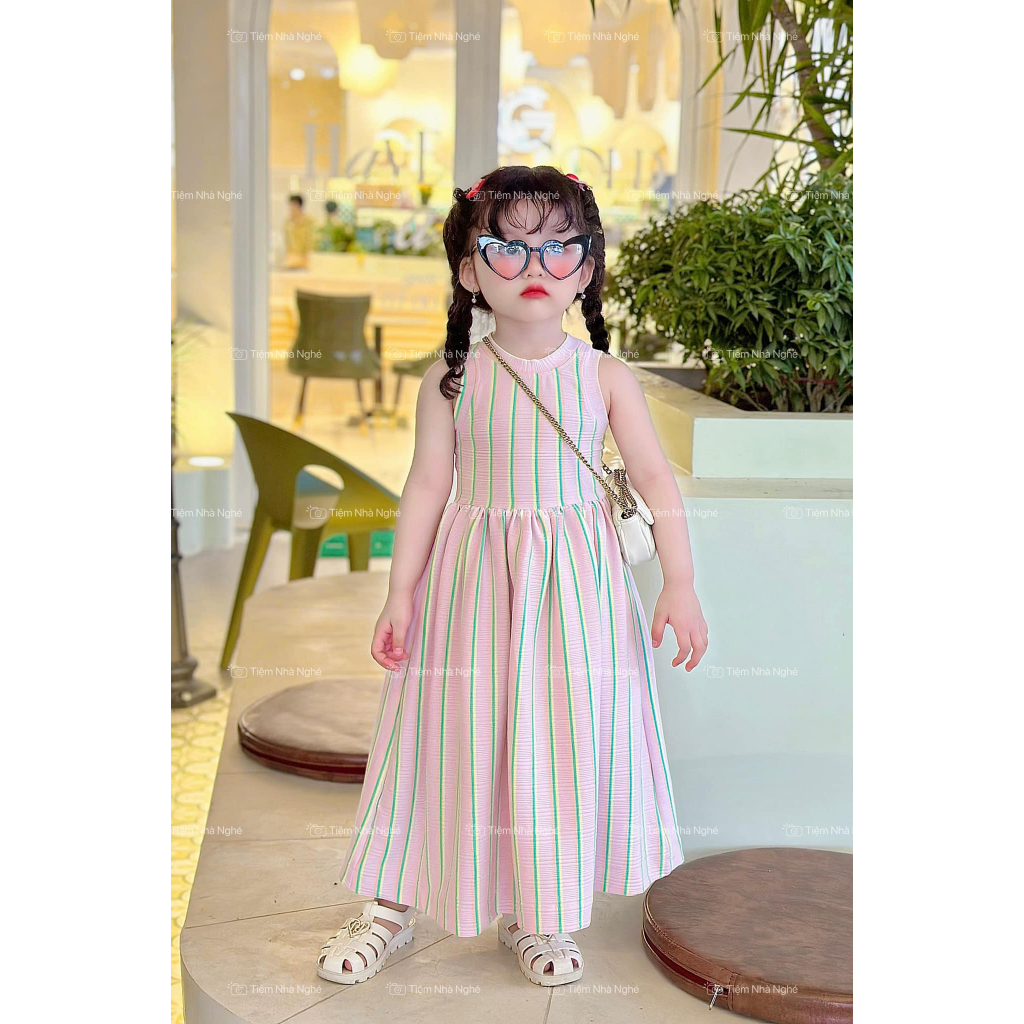 Pink  Basic váy đầm xinh cho bé gái