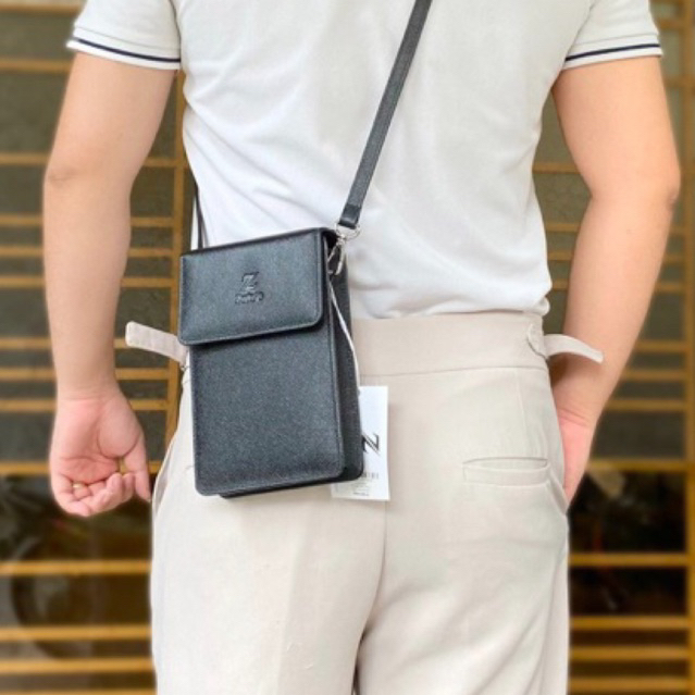 Túi Đeo Chéo Da Bò Epsom Túi Đựng Điện Thoại