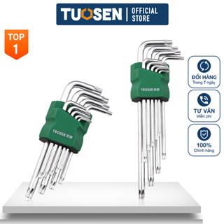 Bộ lục giác đa năng hoa thị 9 chi tiết - Lục giác đầu bông - Vặn thoải mái siêu cứng hãng Tuosen