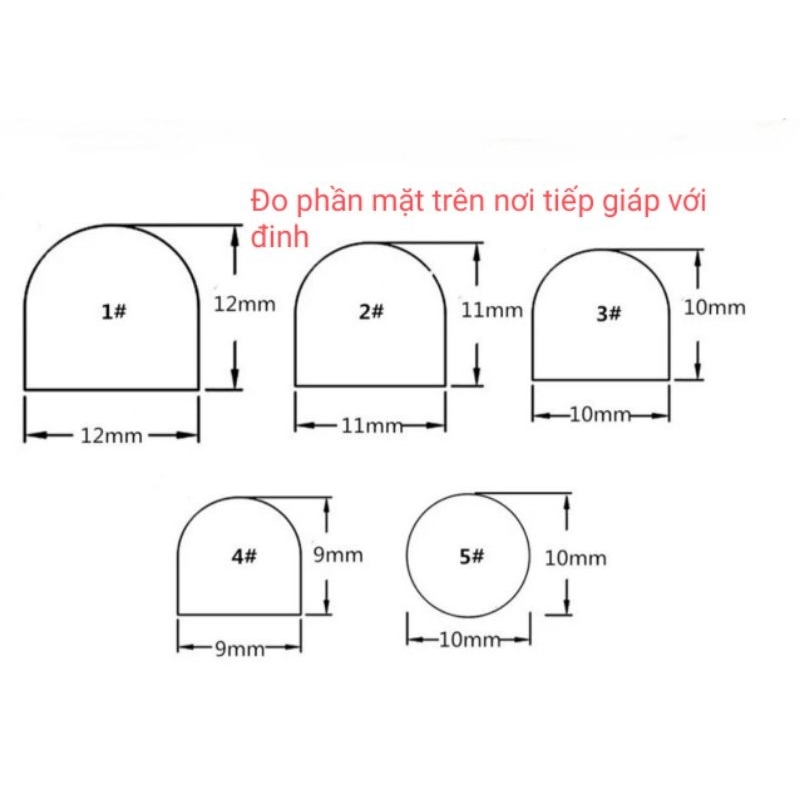 Nút đinh CHỮ U thay thế gót giày .