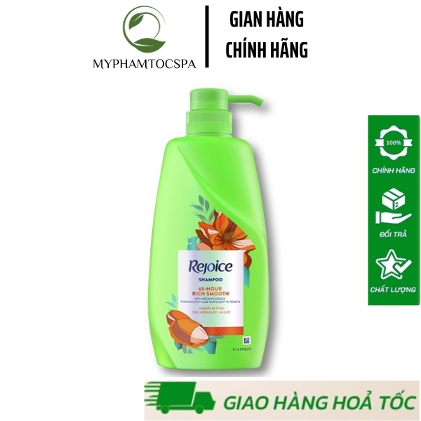 Dầu Gội Siêu Mềm Mượt 48 Giờ Rejoice Rich Smooth 900ml Myphamtocspa