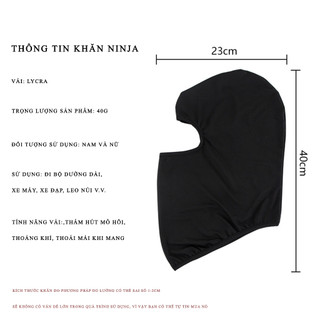 Khăn trùm Full Đầu Ninja Cao Cấp