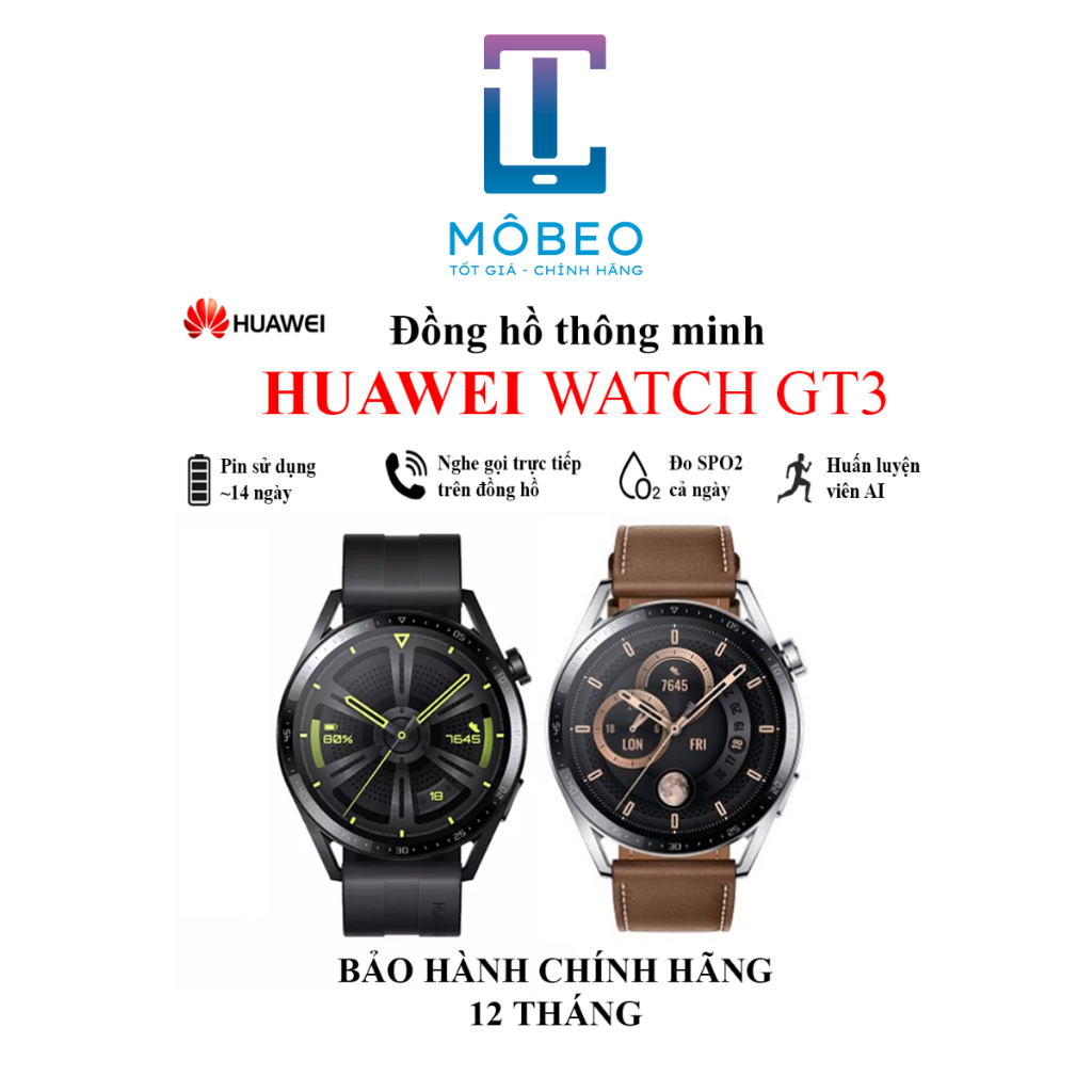 Đồng Hồ Thông Minh HUAWEI WATCH GT 3 46mm - NEW BOX - Chính Hãng