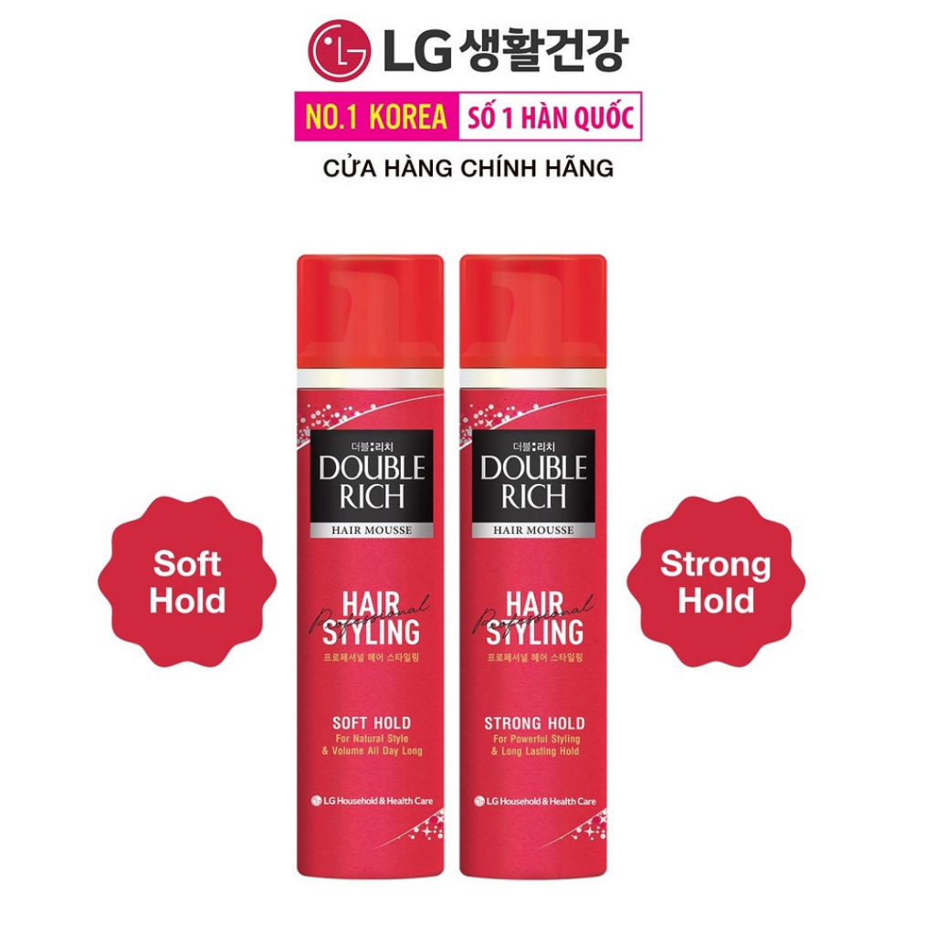 Mousse Tạo Kiểu Tóc Double Rich Hair Mousse 150ml Hasaki Sản Phẩm Chính Hãng