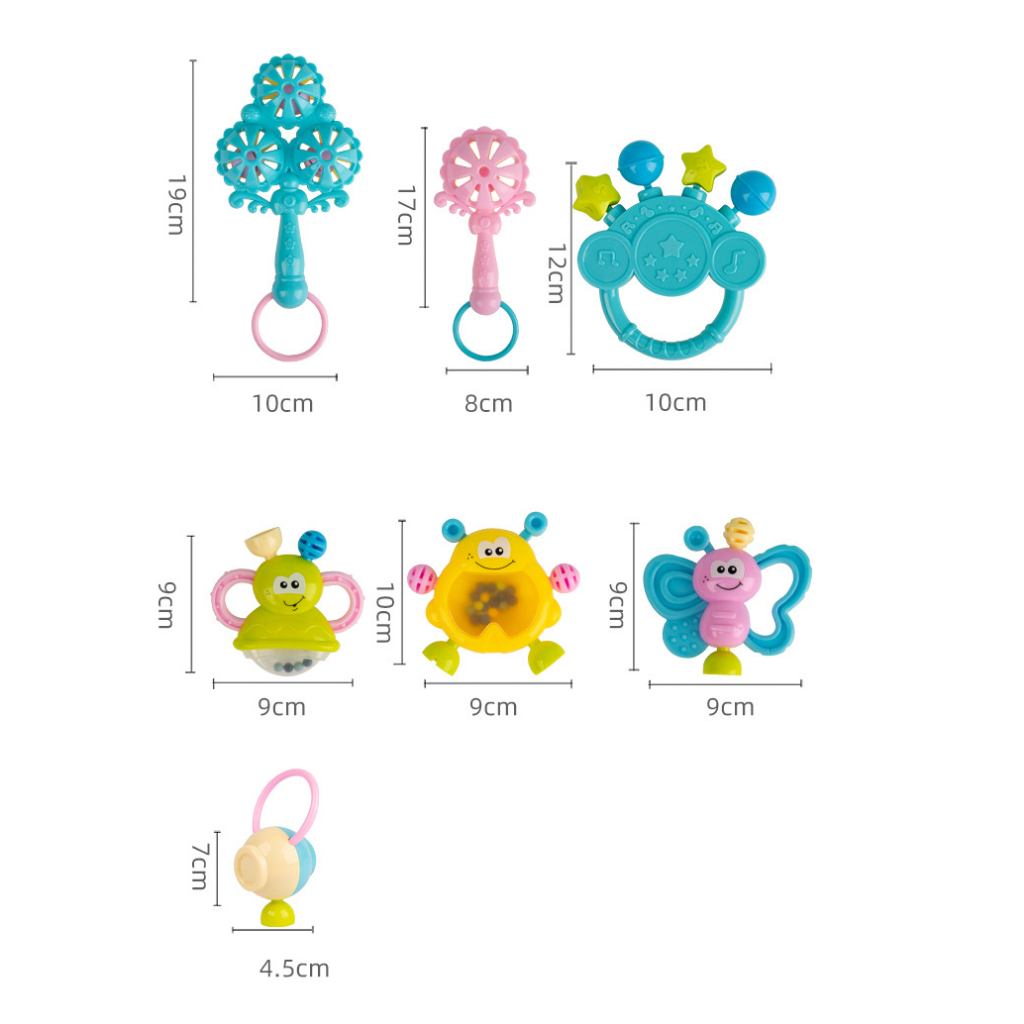 Combo xúc xắc 6 món cho bé phát triển tư duy