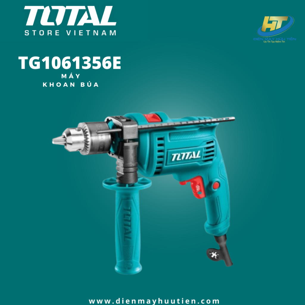 Máy khoan búa 680W TOTAL TG1061356E
