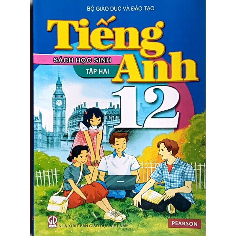 Tiếng Anh lớp 12 Học Sinh - Tập 2 và bìa bao