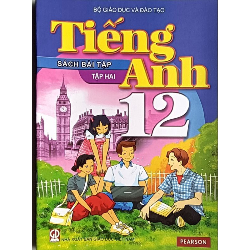 Bài tập Tiếng Anh lớp 12 tập 2 và bìa bao kính