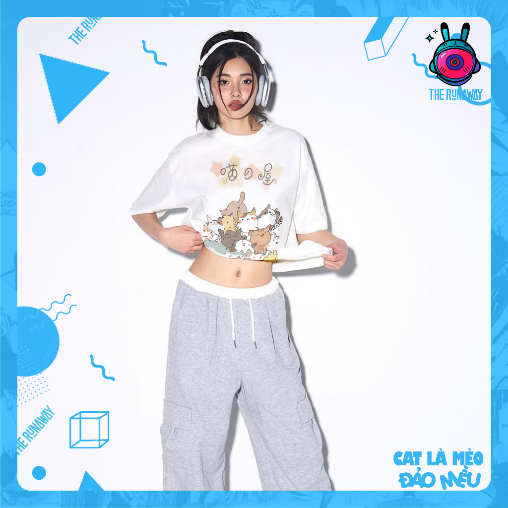 Áo phông Cat là Mèo: Đảo Mều Cotton 100% Nam / Nữ by The Runaway