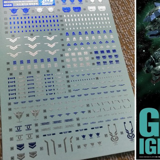 Decal nước MG Exia - Avalanche Exia Gundam (ánh bạc)