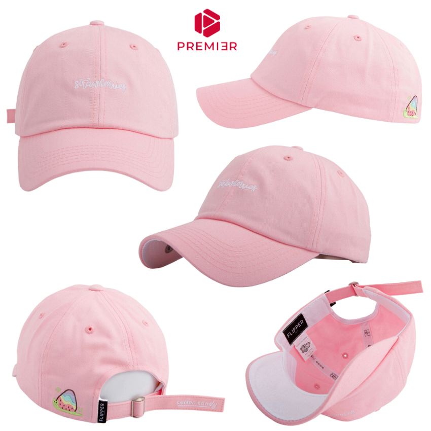 PREMI3R Nón dadhat CCstrawb PINK FL487 phong cách chất và sang trọng phong cách Hàn Quốc 2034