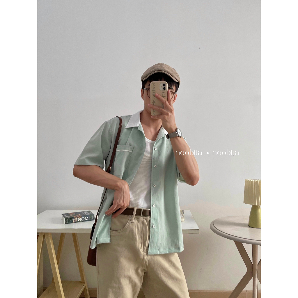 NOOBITA - Sơ mi tay ngắn Bowling Shirt 8034