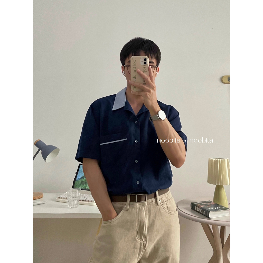 NOOBITA - Sơ mi tay ngắn Bowling Shirt 8034