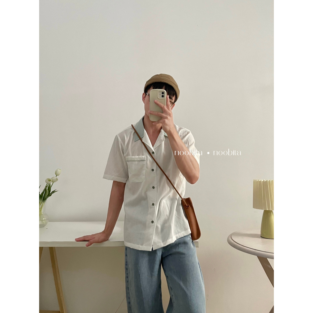 NOOBITA - Sơ mi tay ngắn Bowling Shirt 8034