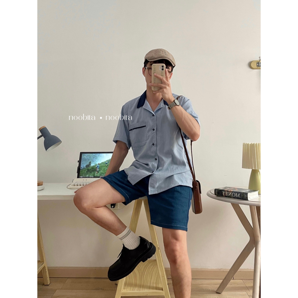 NOOBITA - Sơ mi tay ngắn Bowling Shirt 8034