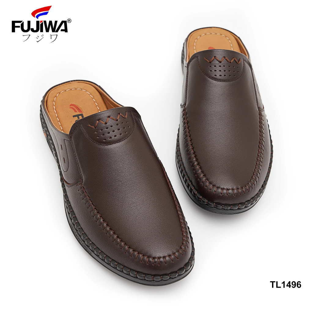 Giày Lười Nam Da Bò FUJIWA - TL1496. Đế Giày Là Cao Su Thiên Nhiên, Đế Cao 3cm. Có Size:  38, 39, 40, 41, 42, 43