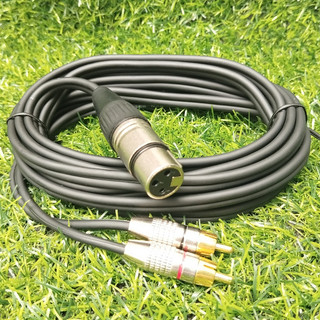 Dây Canon cái ra 2 AV hoa sen hàng tốt dài 3 m