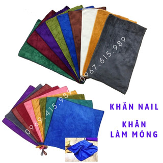 Khăn nail, khăn làm móng dày dặn (không phải khăn gội) mềm mịn không bai xù