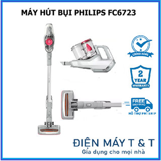 Máy hút bụi không dây dạng cán Philips FC6723, Hàng phân phối chính hãng
