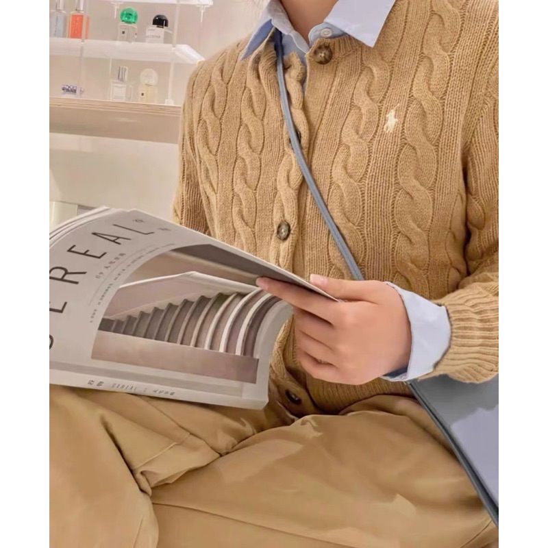 Áo cardigan Ralph Lauren giống Jisoo Blackpink,Winter aespa