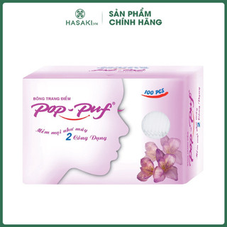 Bông Tẩy Trang Pop Puf Classic 100 Miếng Hasaki Sản Phẩm Chính Hãng