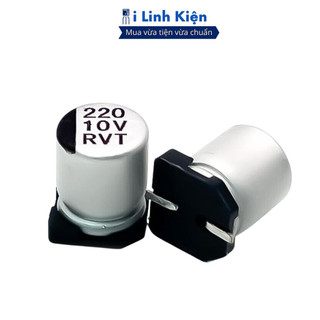Tụ nhôm 10v 220uf 6.3x5.4mm ilinhkien