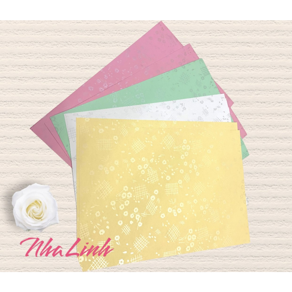 Set bìa thơm, bìa thái  A4  định dượng 160-180 gsm, mix màu