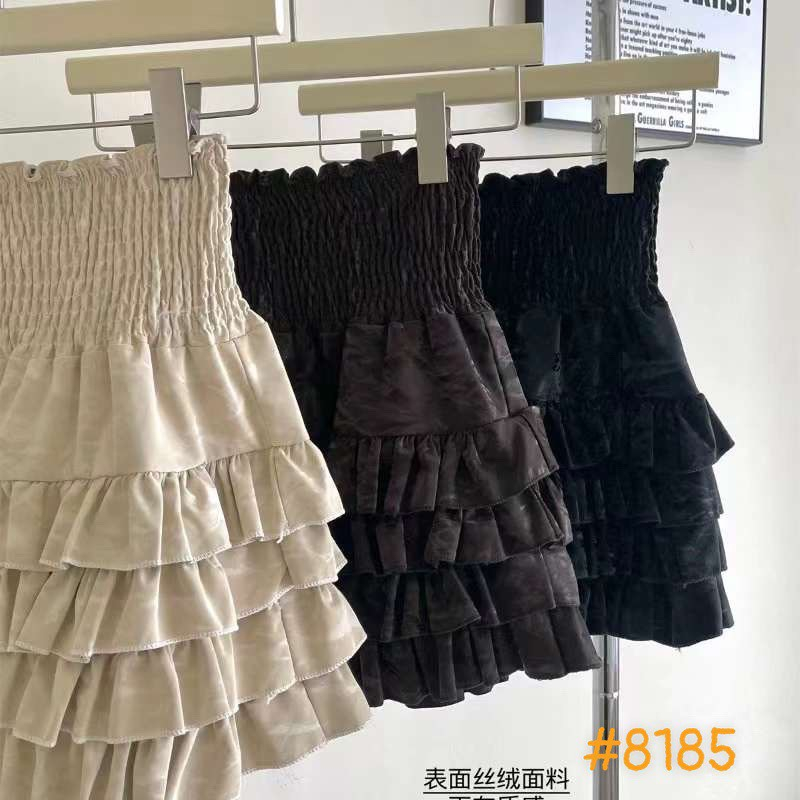 Chân váy nhung xoè tầng Mã 8185