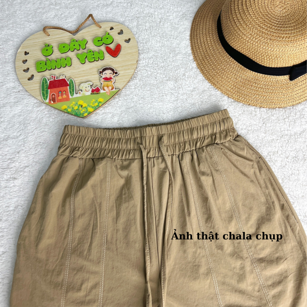 Quần Gió Bigsize Chala Dáng Baggy Lỡ Chất Gió Thun Cap Cấp Co Giãn