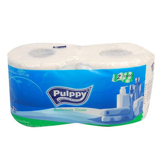 Lốc 2 Cuộn Khăn giấy cuộn Pulppy-Giấy Vệ Sinh