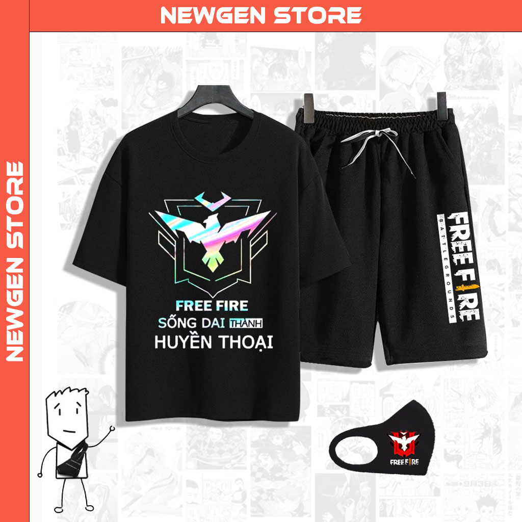 Quần Áo Free Fire Rank Holo - Rank Huyền Thoại, Áo Free Fire hình in cực ngầu | Newgen store - Thời trang game thủ