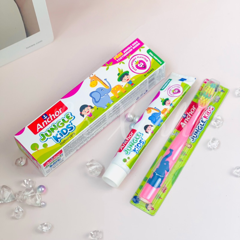 Kem đánh răng cho bé ANCHOR JUNGLE KIDS 50G