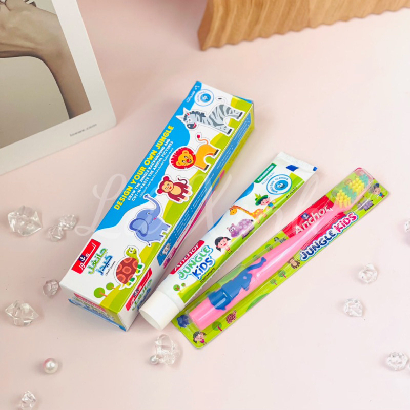 Kem đánh răng cho bé ANCHOR JUNGLE KIDS 50G