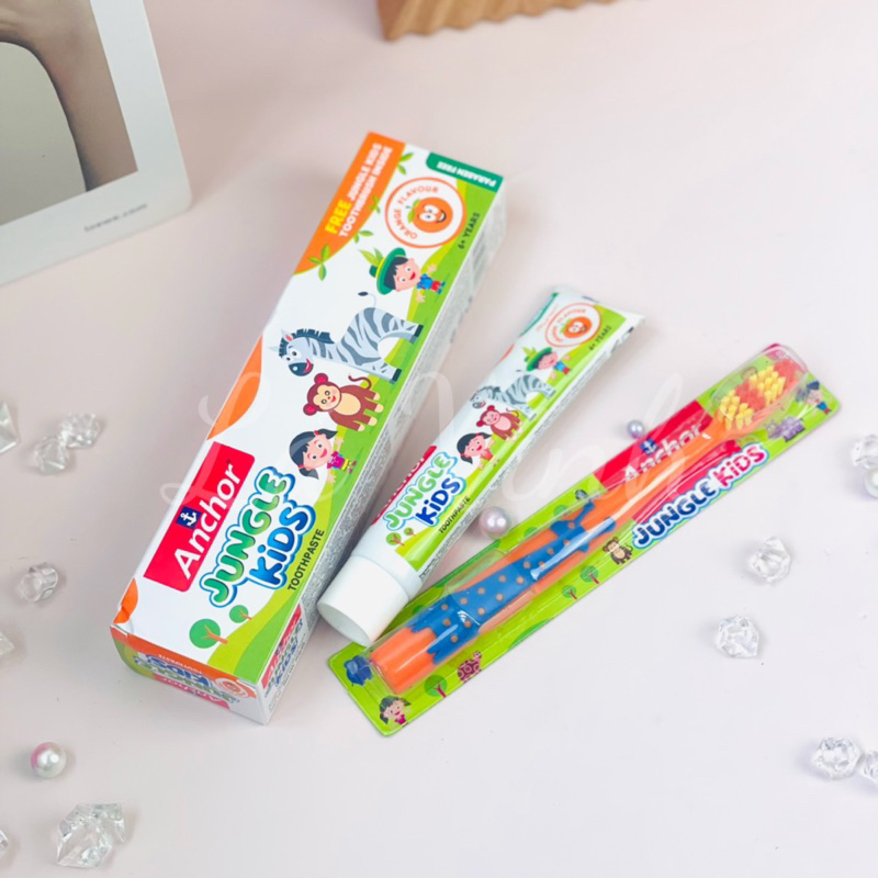Kem đánh răng cho bé ANCHOR JUNGLE KIDS 50G
