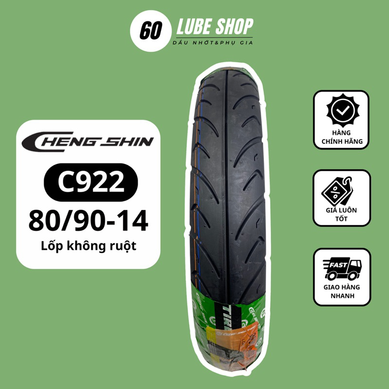 Vỏ lốp xe máy CHENGSHIN C 922 80/90-14 TL