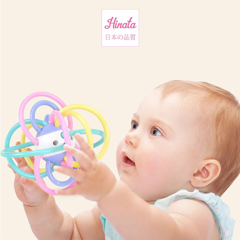 Gặm nướu HINATA silicon DC01, nhiều vòng cung màu sắc đan xen kích thích thị giác