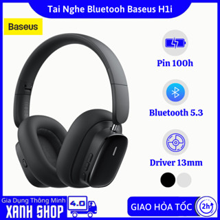 Tai nghe Bluetooth chụp tai Baseus Bowie H1i, Kiểu dáng năng động, chống ồn thông minh, Bluetooth 5.3, Bảo hành 12 tháng