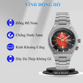 Đồng hồ nam cơ automatic orient sk ra-aa0b02r19b mặt lửa - dây đúc đặc chắc chắn - bảo hành 12 tháng