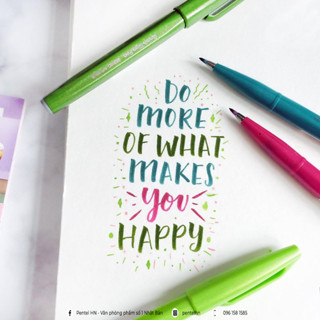 BÚT PENTEL TOUCH BRUSH SIGN PEN VIẾT CALLIGRAPHY THƯ PHÁP TRANG TRÍ