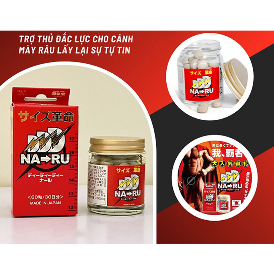 Viên uống hỗ trợ tăng kích thước cậu nhỏ Naru Nhật Bản