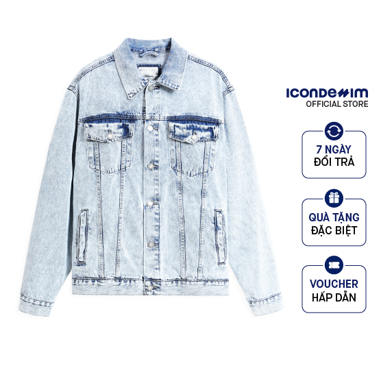 Áo Khoác Nam ICONDENIM Denim Basic AKID0110