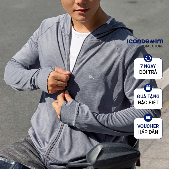 Áo Khoác In Phản Quang ICONDENIM Sun-Protection AKID01003