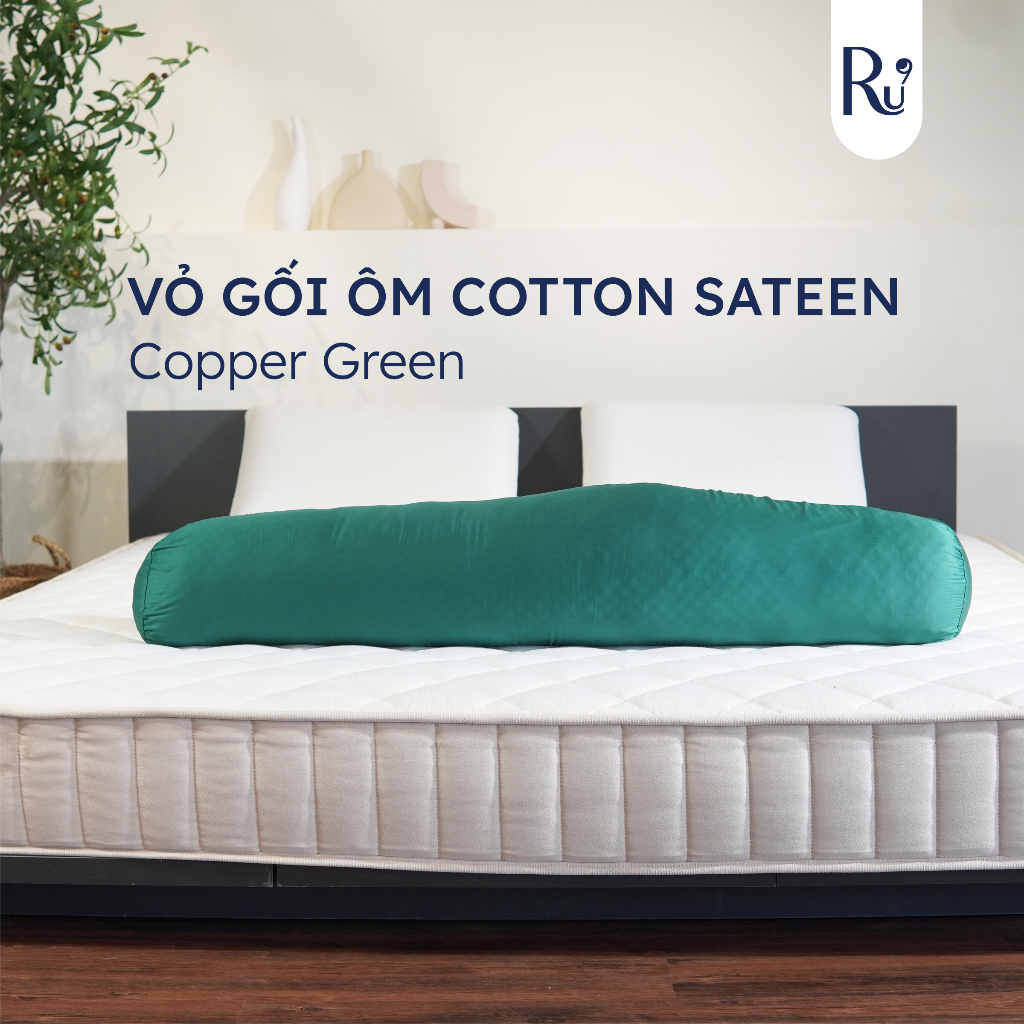 Vỏ Gối Ôm Cotton Sateen Cao Cấp Ru9 Mới, Mềm Mịn, Thoáng Khí, Mang Cảm Giác Êm Ái, Tạo Nên Giấc Ngủ Sâu