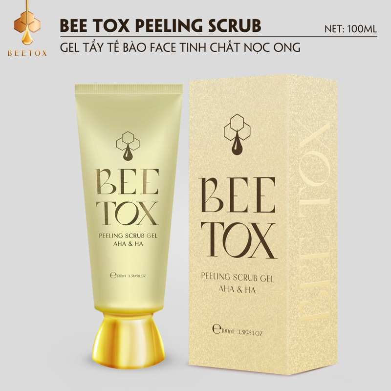 Tẩy Tế Bào Chết Da Mặt Dịu Nhẹ - BEE TOX Feeling Scrub Gel 100ml Tất Cả Các Loại Da