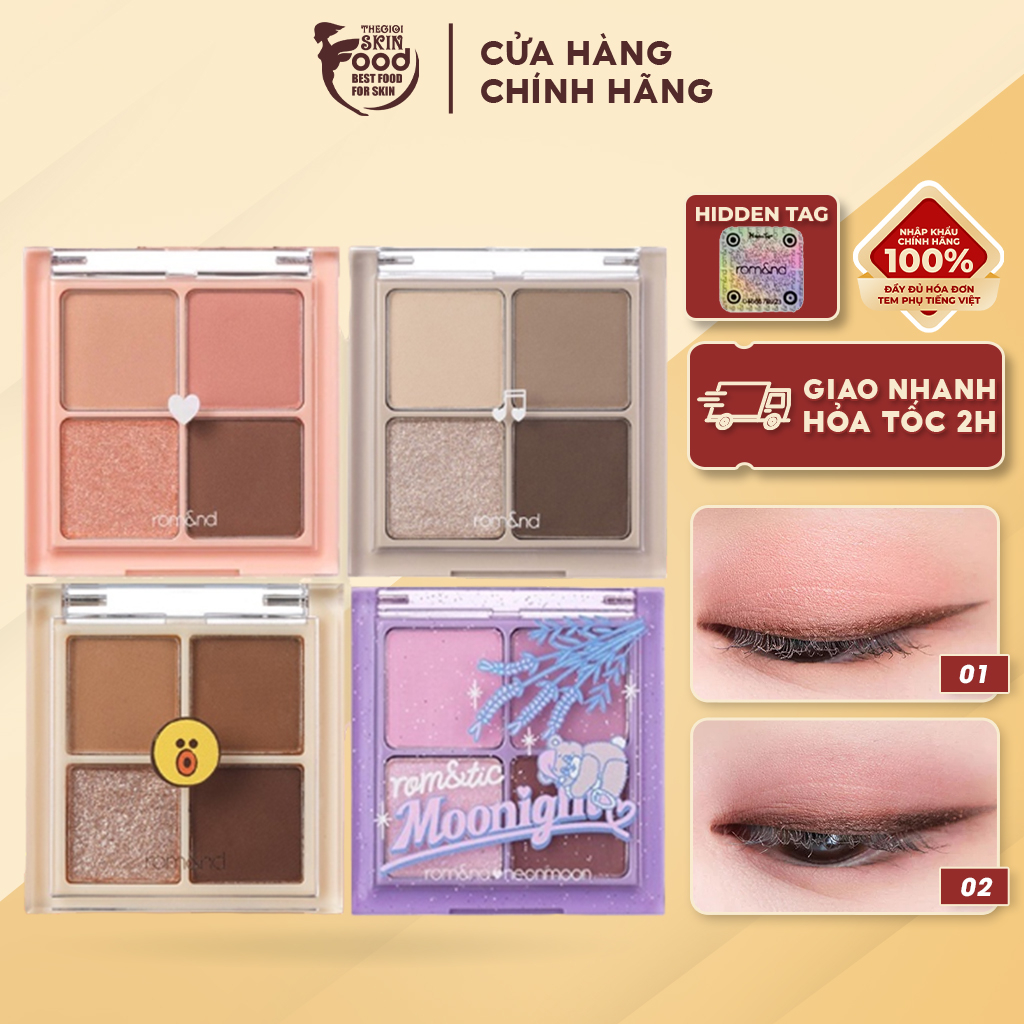 Bảng Phấn Màu Mắt 4 Ô Romand Better Than Eyes 6.5g