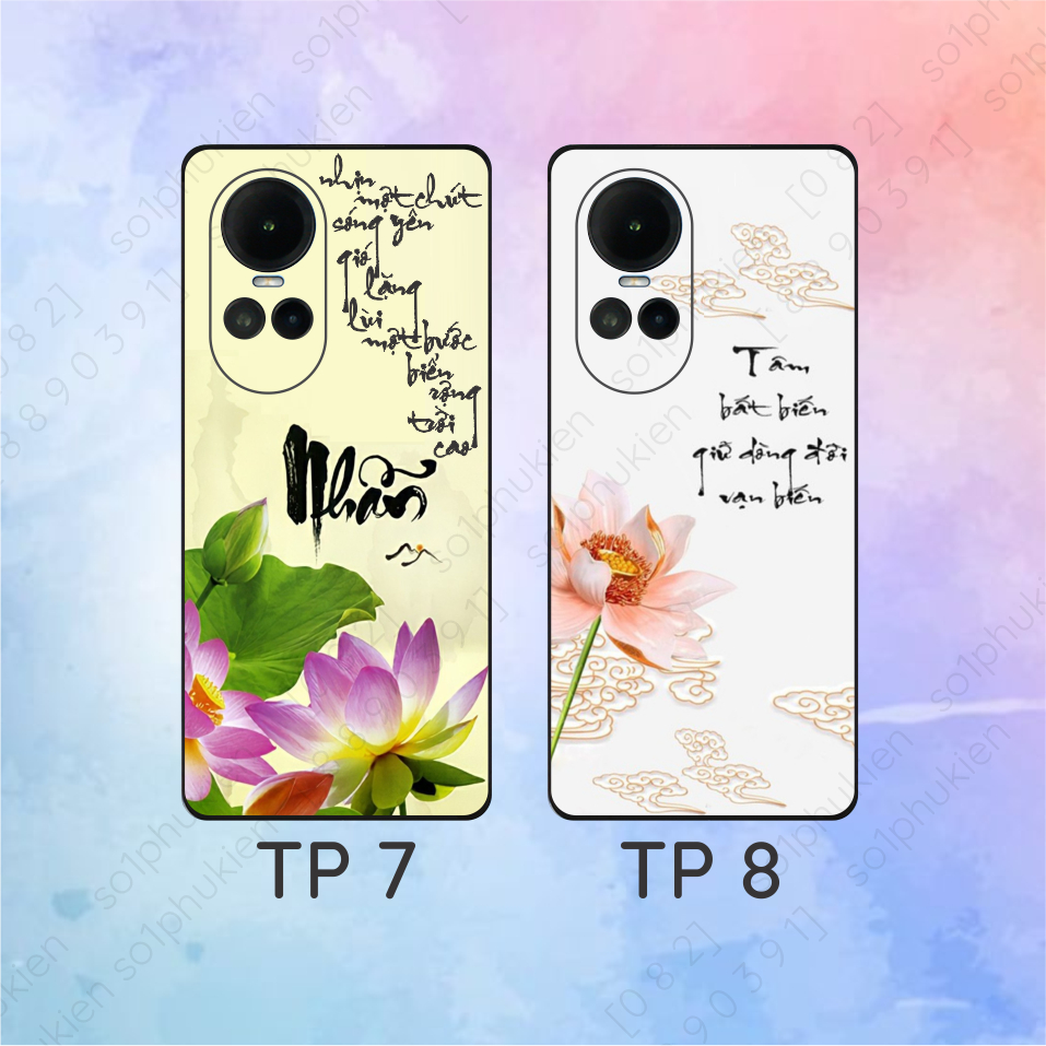 Ốp lưng Oppo Reno 10 5G / Oppo Reno 10 Pro 5G  dẻo đen in hình thư pháp, nhiều mẫu thiết kế đẹp