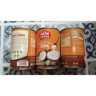 Nước cốt dừa tươi XIM MOM COOKS  chuẩn keto 400ml