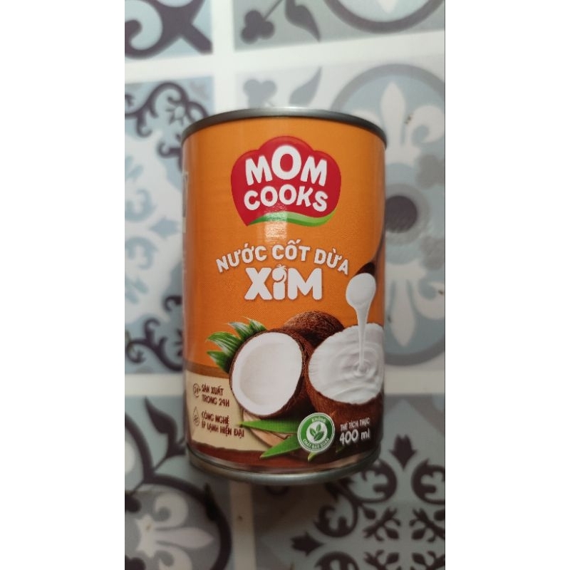 Nước cốt dừa tươi XIM MOM COOKS  chuẩn keto 400ml