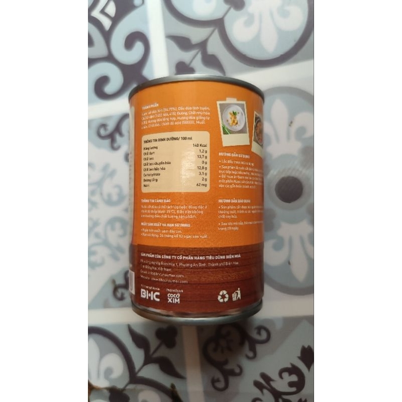 Nước cốt dừa tươi XIM MOM COOKS  chuẩn keto 400ml