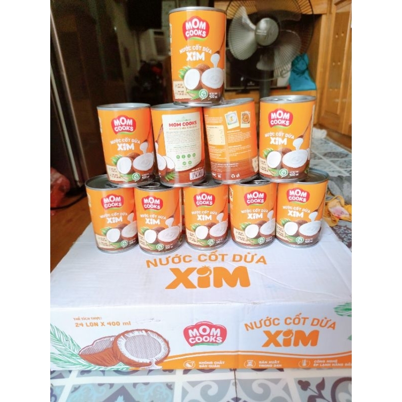Nước cốt dừa tươi XIM MOM COOKS  chuẩn keto 400ml